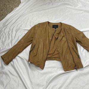 Lucky Brand Camel colored leather jacket